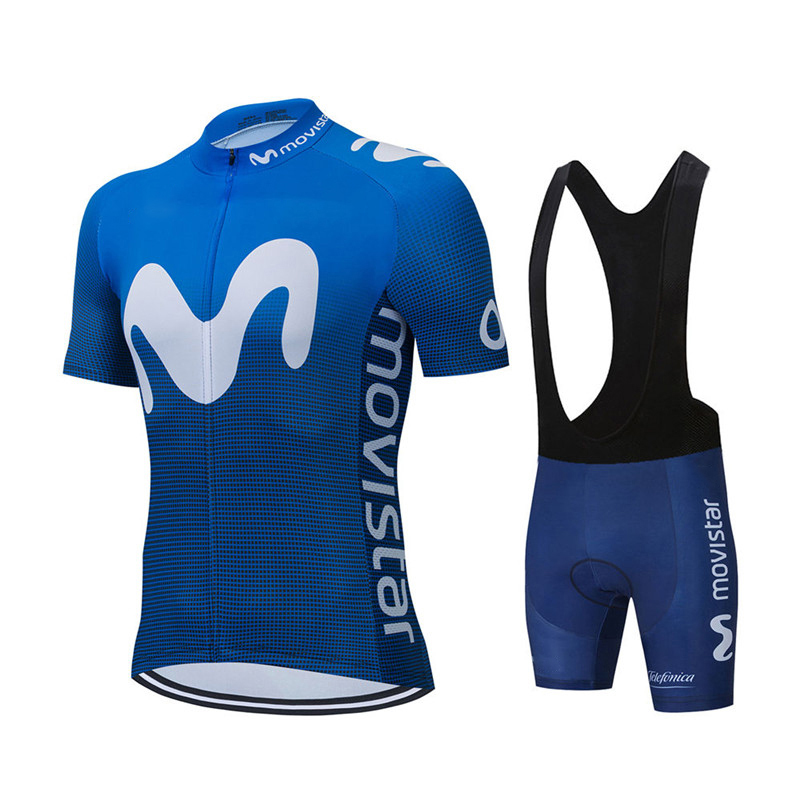 Cycling Gear Brands - Novo verão movistar equipe conjuntos de