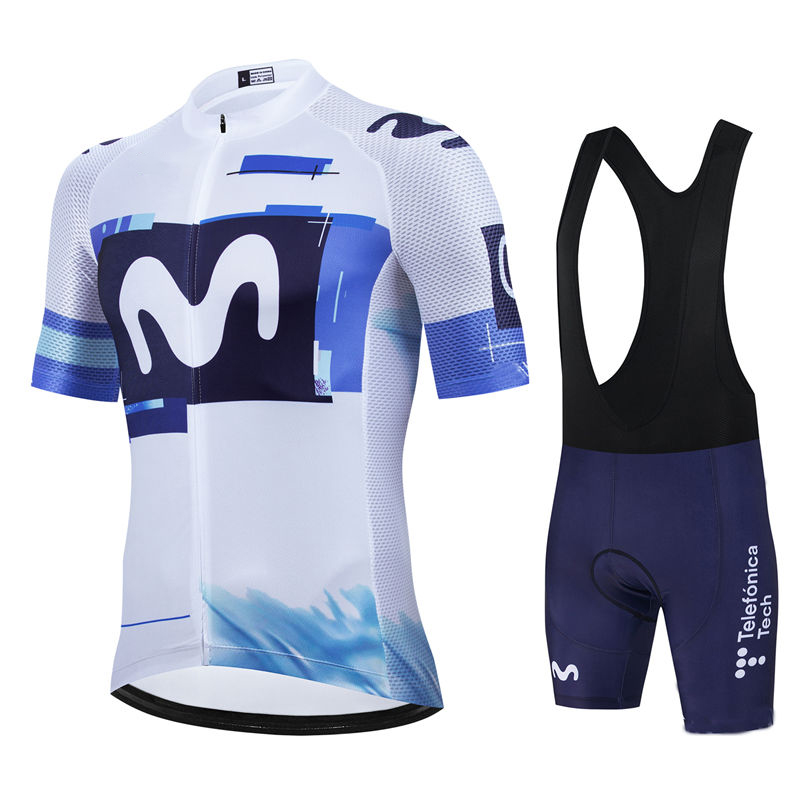 Cycling Gear Brands - Movistar pro equipe verão camisa de
