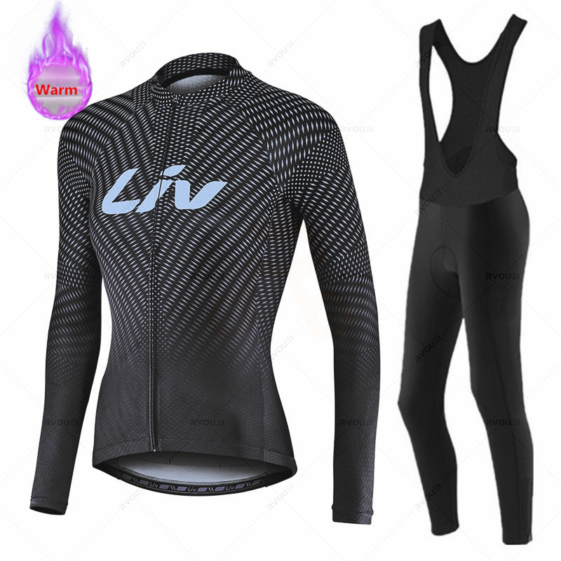 Liv feminino inverno conjunto  - Cycling Gear Jersey avaliação e preço