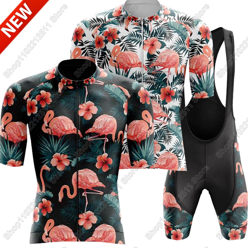 2025 flamingo conjunto camisa  - Cycling Bib Shorts avaliação e preço